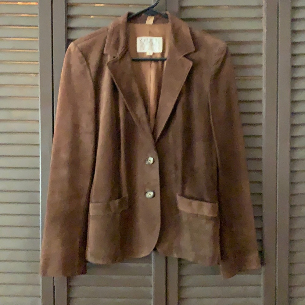 Vintage Karen Silton Suede Blazer